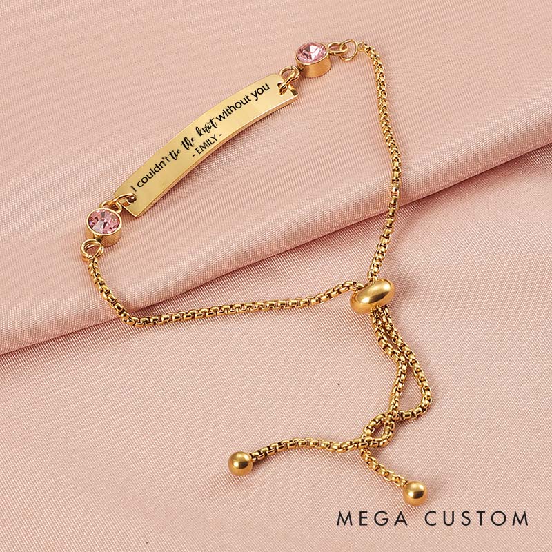 Personalized Bridesmaid I Couldn’t Tie The Knot Without You Bracelet Will you be my Bridesmaid Jewelry Wedding Gift