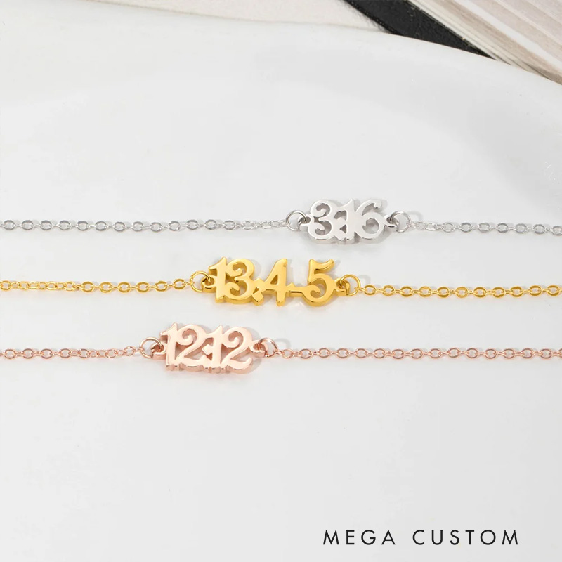 Personalized Bible Verse Chapter Number Bracelet Minimalist Jewelry Church Prayer Baptism Birthday Gift for Women Christian