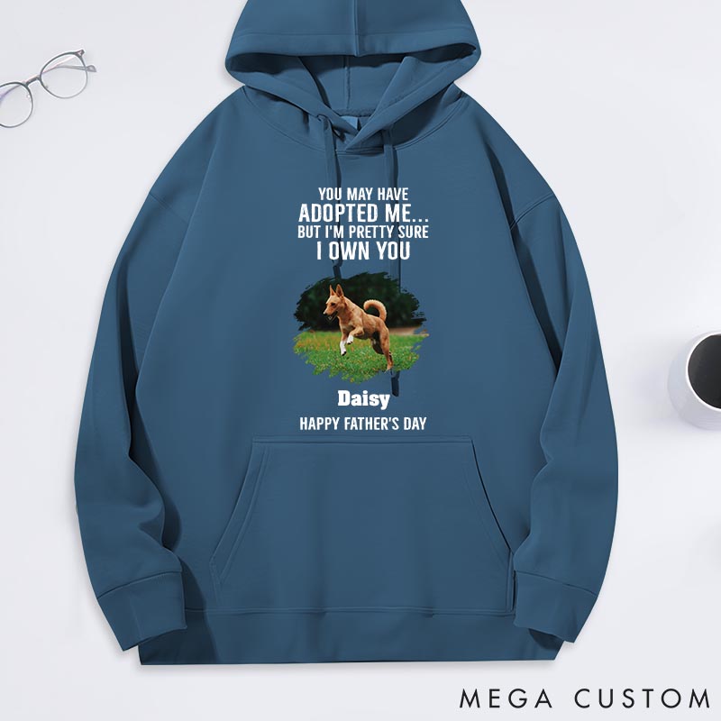 Personalized Dog Lover Own You for Sure Photo Classic Hoodies