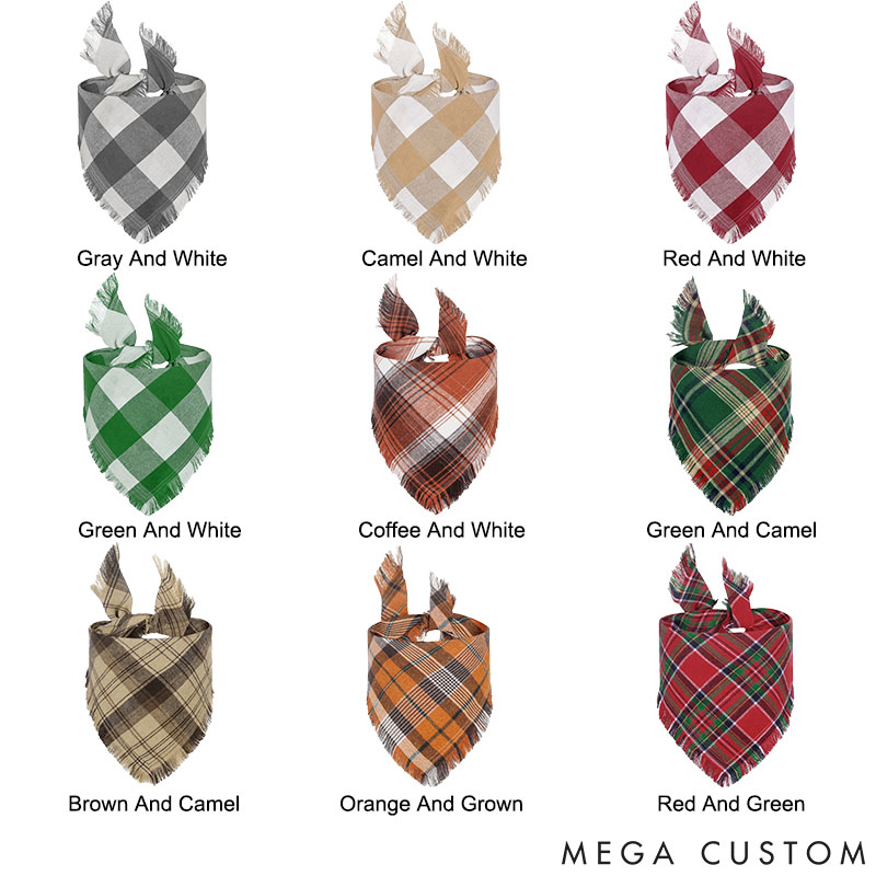 Personalized Dog Lover Autumn Dog Bandana Pet Bandana