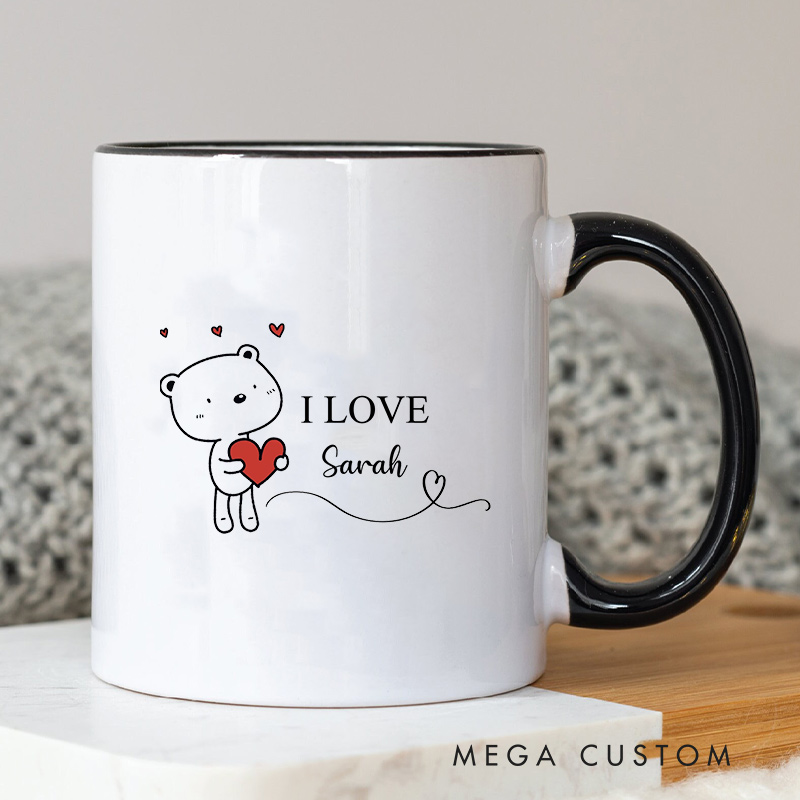 Personalized I Love You Couple Mug Couple Coffee Mug for Her Him Coffee Cup for Boyfriend Girlfriend Husband Wife Gift Mug