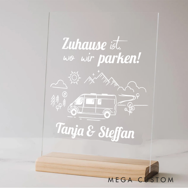 Personalized Outdoor RV Life Enthusiasts Table Decor for Traveling Hiking Camping Lovers Gift   