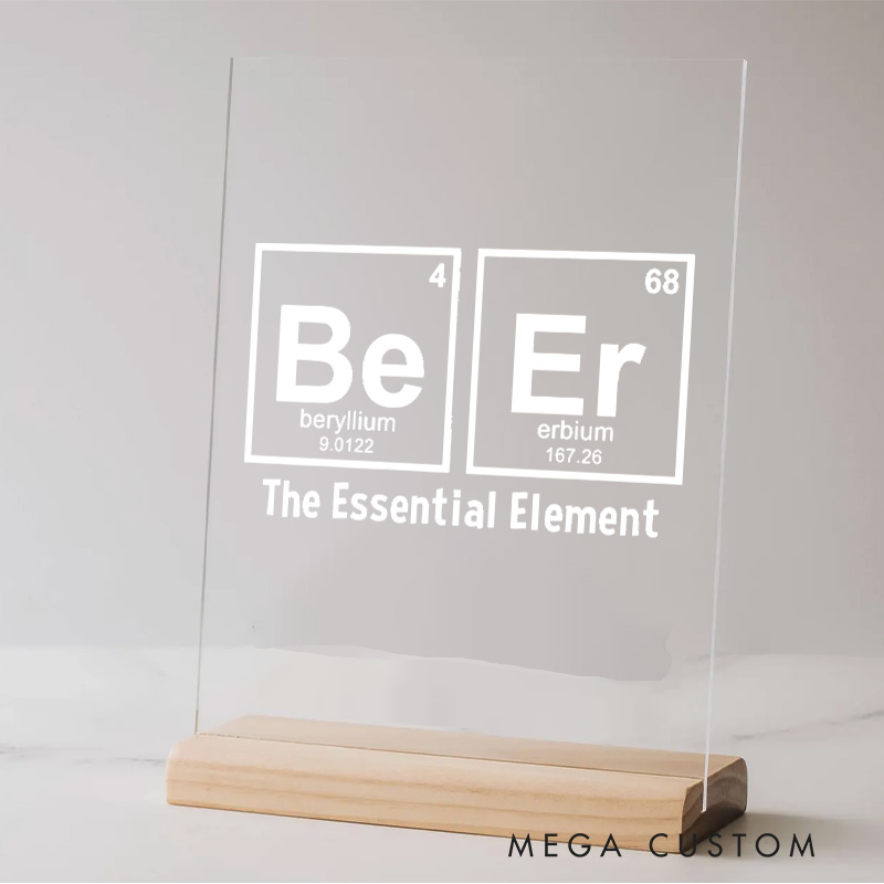 Personalized Science Chemist Lover Table Decor for Beer Physics Enthusiasts Geek Nerd Gift  