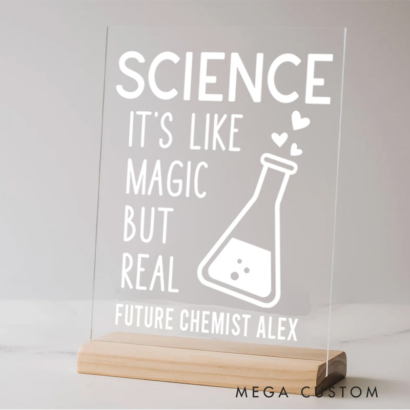 Personalized Science Enthusiasts Table Decor for Physics Lover Geek Nerd Gift  