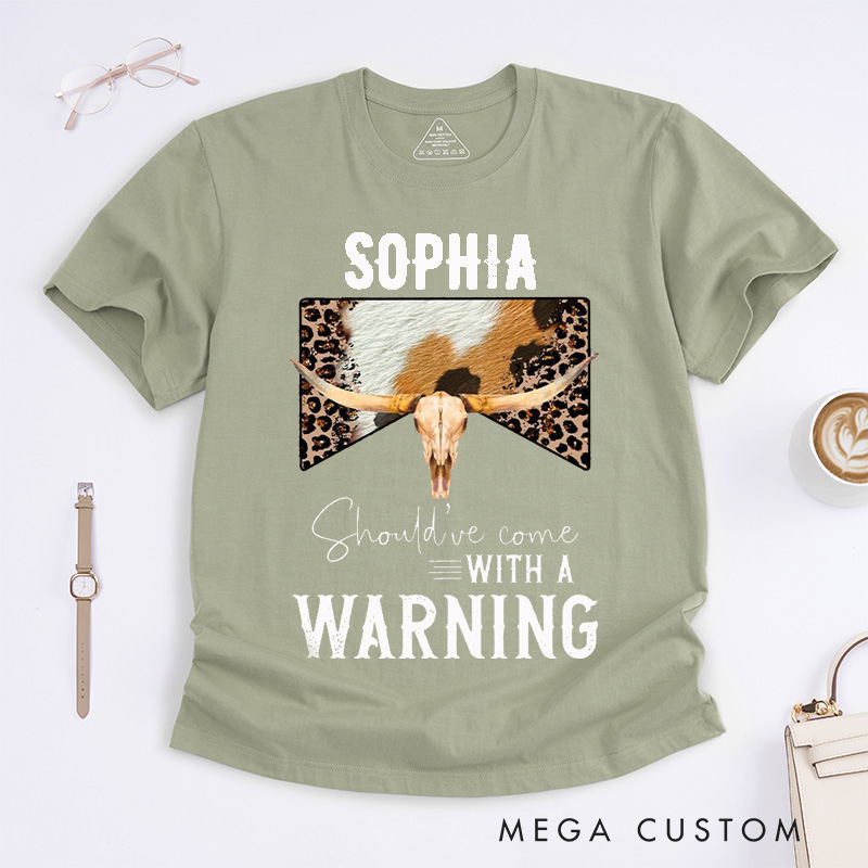 Personalized Cowgirl Skull Western Classic T-Shirts Custom Name Country Music Lovers Funny Gift for Women Men Friends Birthday Special Occasion