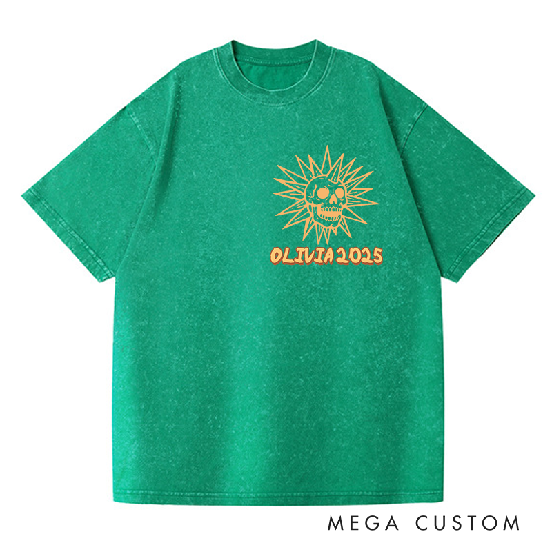 Personalized Retro Spooky Island Horror Movie Washed T-Shirts Horror Spooky Movies Tshirt Film Fan Shirt Halloween