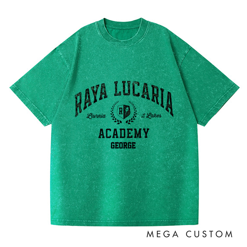 Personalized Raya Lucaria Game Washed T-Shirts Video Game Tshirt Soulslike Shirt