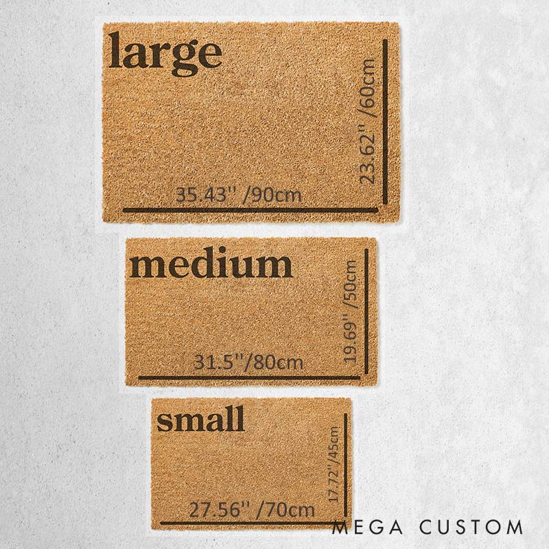 Personalized Family Last Name Doormat Couple 5th Anniversary Door Mats Gift for Husband Wife