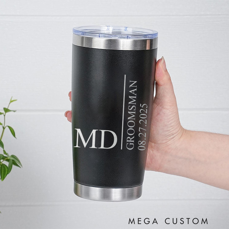 Personalized Best Man Gift Tumbler Groomsman Insulated Tumblers 20oz Tumbler for Groomsmen Bachelor Party Favor Wedding Party Favors Tumbler
