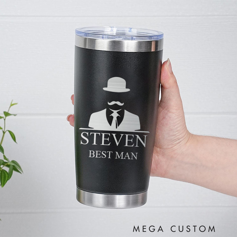 Personalized Insulated Groomsmen Tumblers 20oz Tumbler for Groomsmen, Bachelor Party Favor Tumbler Groomsman Proposal Gift Groom Gift Tumbler