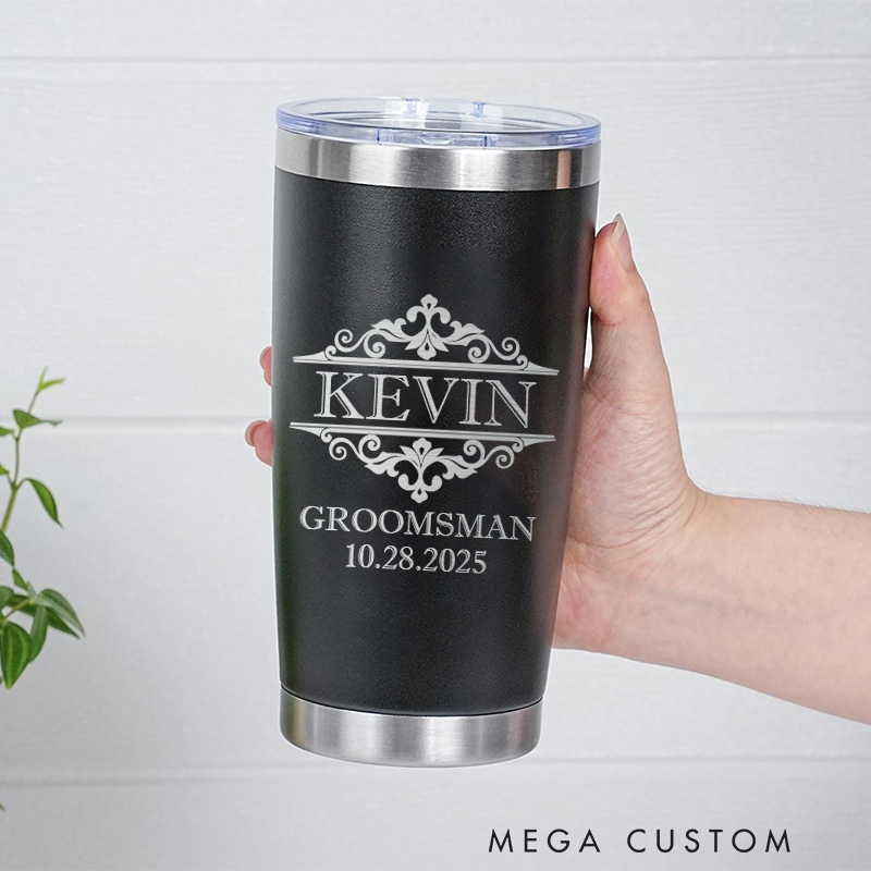 Personalized Bachelor Party Favor Tumblers 20oz Insulated Groomsman Tumbler Wedding Favors Tumbler For Groom Groomsmen
