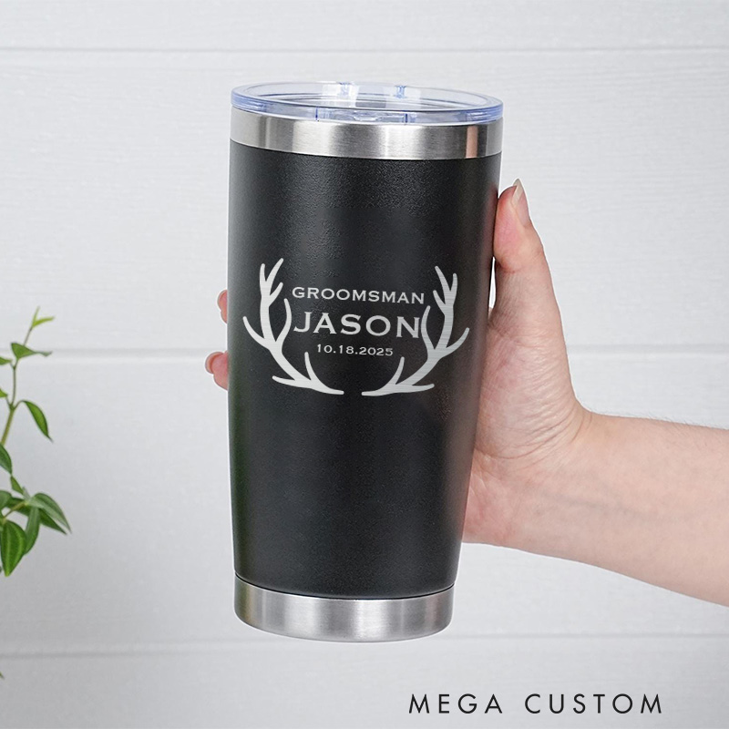 Personalized Wedding Favors Tumbler 20oz Insulated Tumbler For Groomsmen Bachelor Party Favor Tumbler Groomsman Proposal Gift