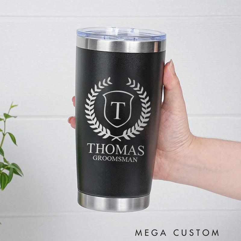 Personalized Insulated Tumbler Groomsman Gift Tumbler 20oz Tumbler for Best Man Gift Groom Club Gift Bachelor Party Favor Tumbler