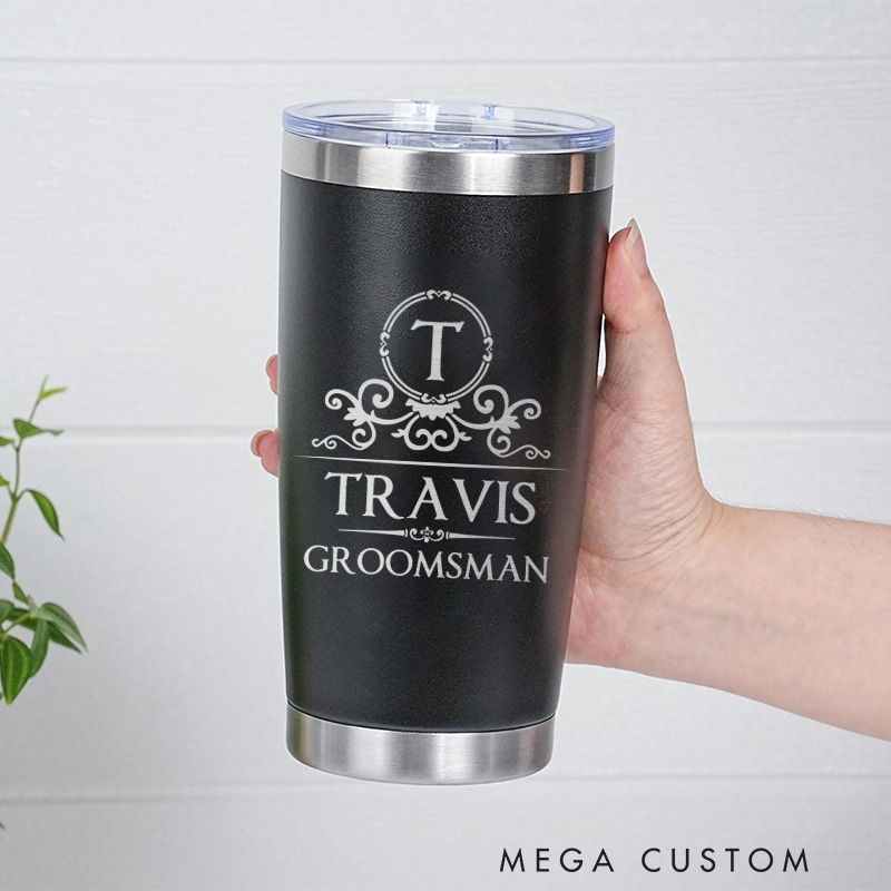 Personalized Bachelor Party Favor Tumblers Insulated Groomsman Gift Tumbler 20oz Tumbler for Groomsmen Best Man Gift Groom Gift Wedding Keepsakes 