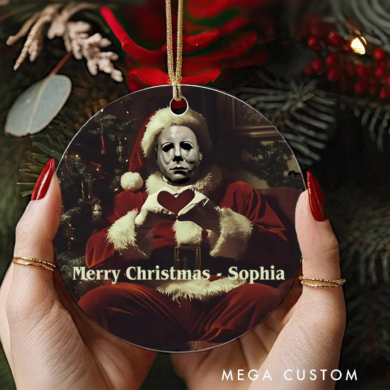 Personalized Creepmas Christmas Ornament Retro Horror Film Series Ornament Movie Holiday Ornament