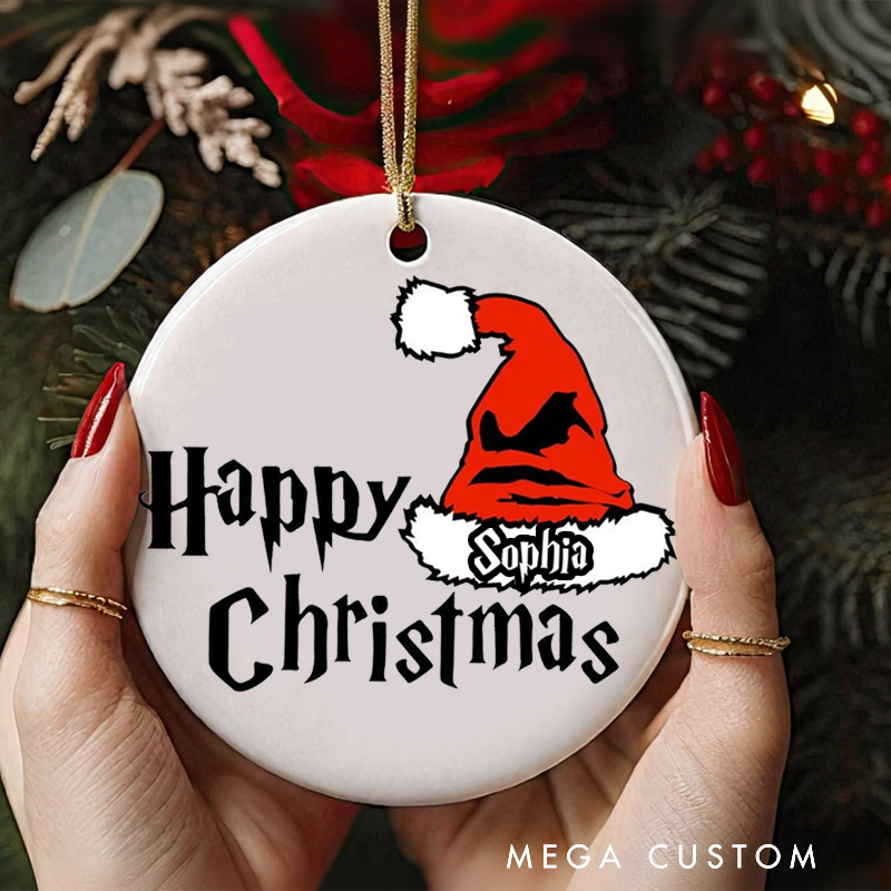 Personalized Happy Christmas Movies Ornament Fantasy Magic Film Ornament Movie Holiday Ornament