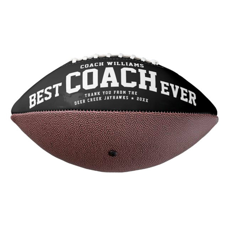 Personalized American Football "BEST COACH EVER" with Custom Photo and Coach Name