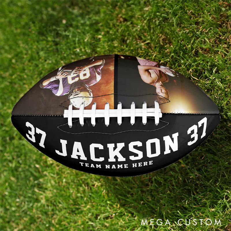 [Copy]Personalized American Football "BEST COACH EVER" with Custom Photo and Coach Name