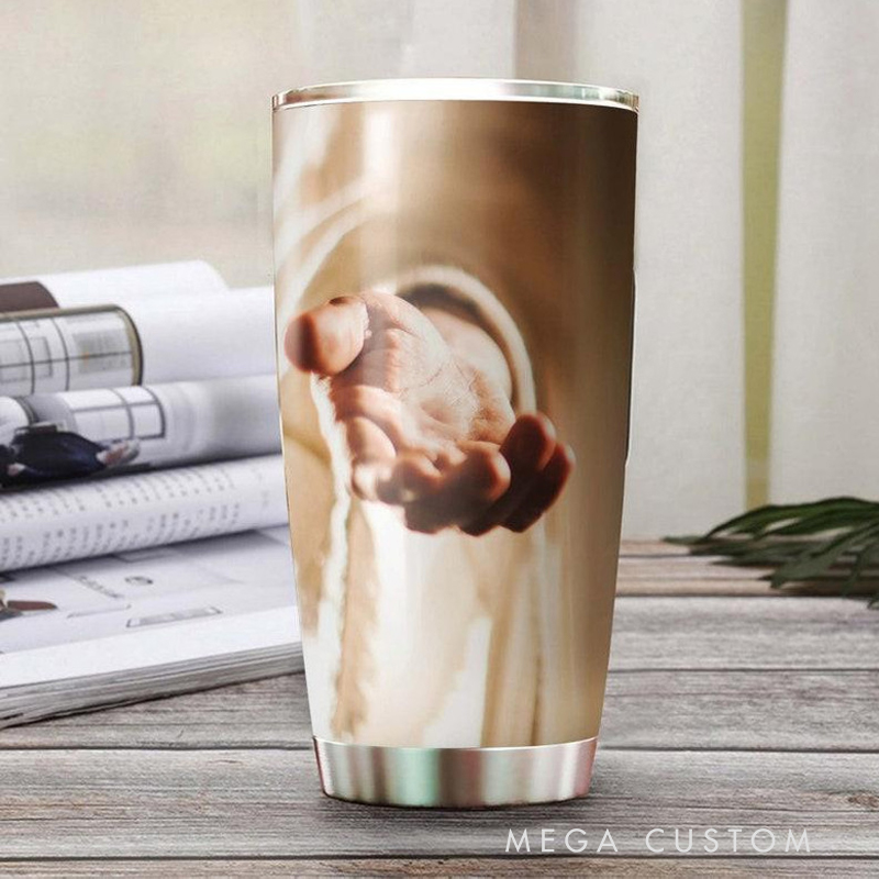 Personalized I Will Uphold You Isaiah 41:10 20oz Stainless Steel Tumbler with Name Christmas Gift