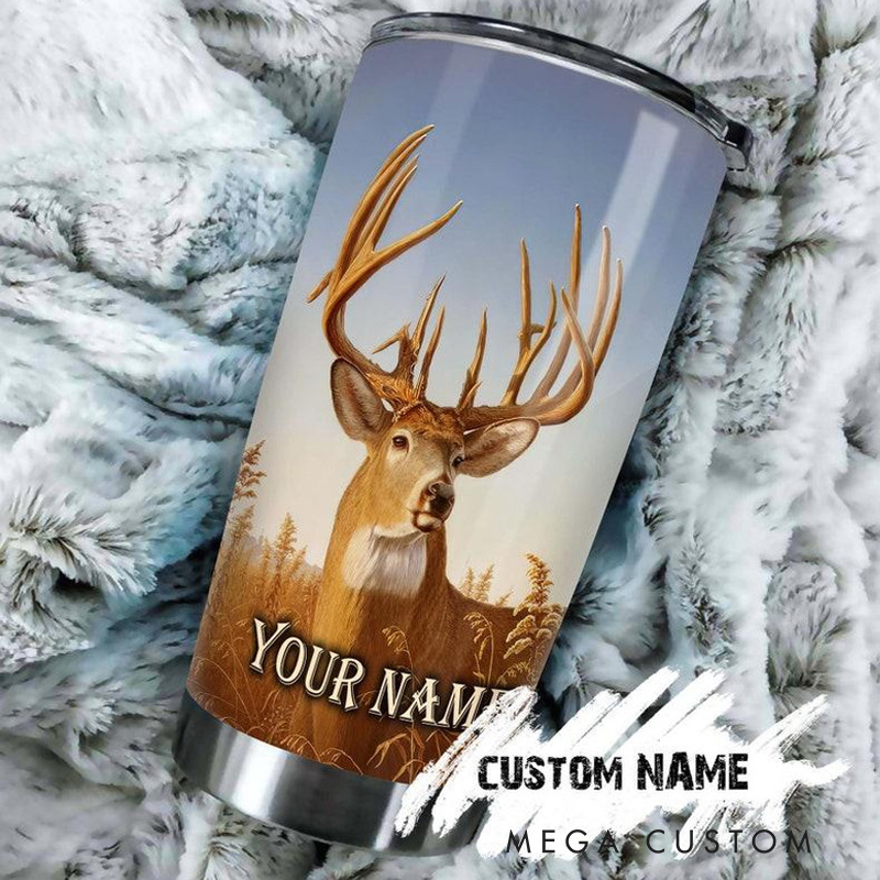 Personalized Take A Bow And A Quiver Full Of Arrows To Hunt For Me 20oz Stainless Steel Tumbler with Name Christmas Gift