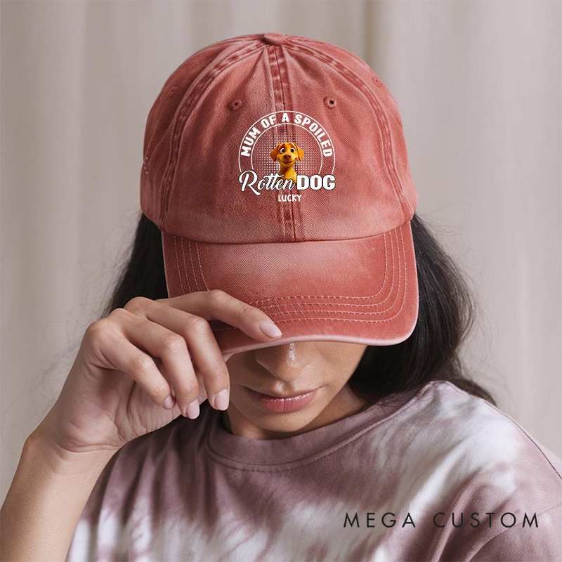 Personalized Dog Lover Happy Dog Mom Hats and Caps