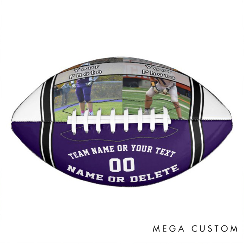 Personalized American Football Keepsake with Custom Photo and Celebrate Your Legacy