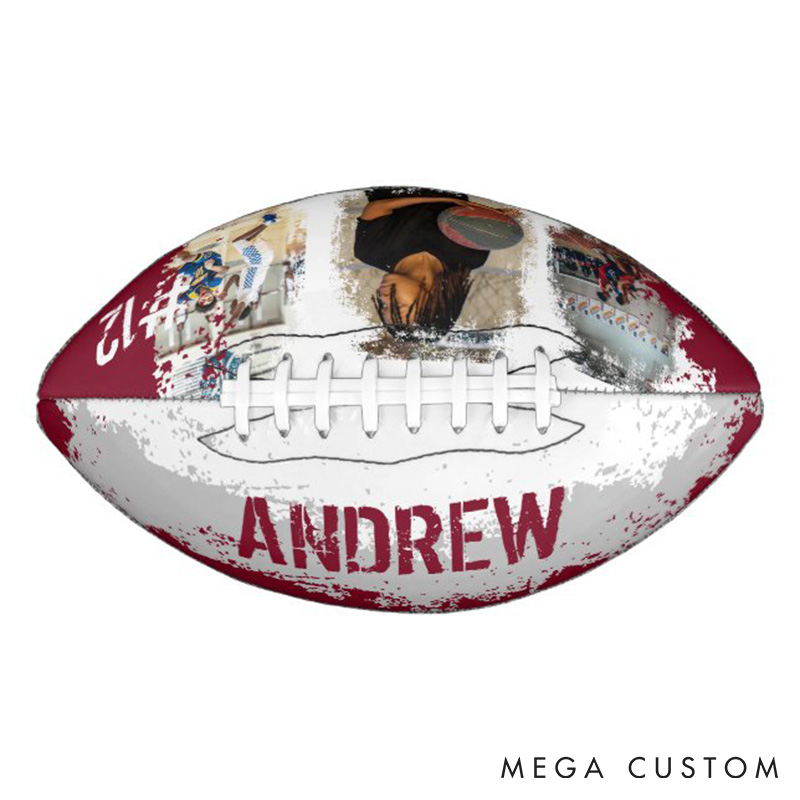 Personalized American Football with Custom Photo and Celebrate Your Passion