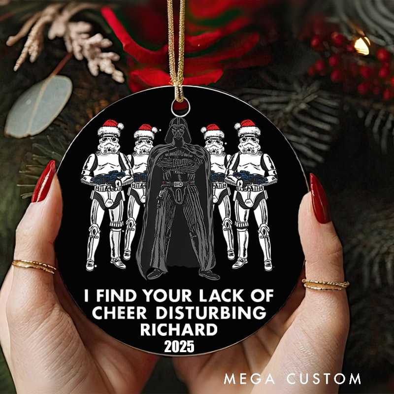 Personalized I Found You Lack of Cheer Christmas Ornament Galaxy War Film Ornament Movie Holiday Ornament