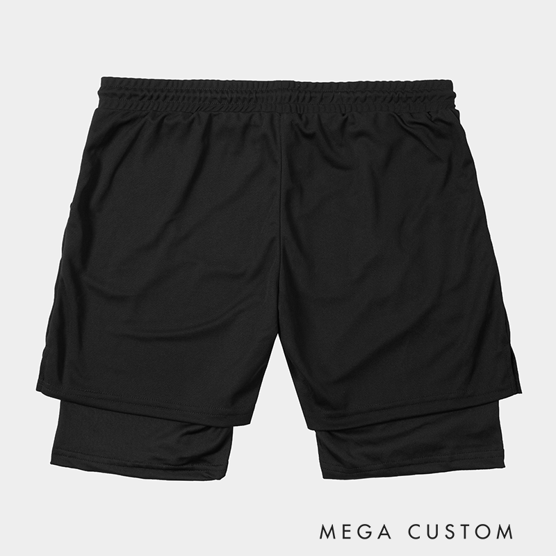 Personalized Firefighter 2 in 1 Hybrid Sport Shorts Braving the Heat to Save Lives Design Gift for Firefighter