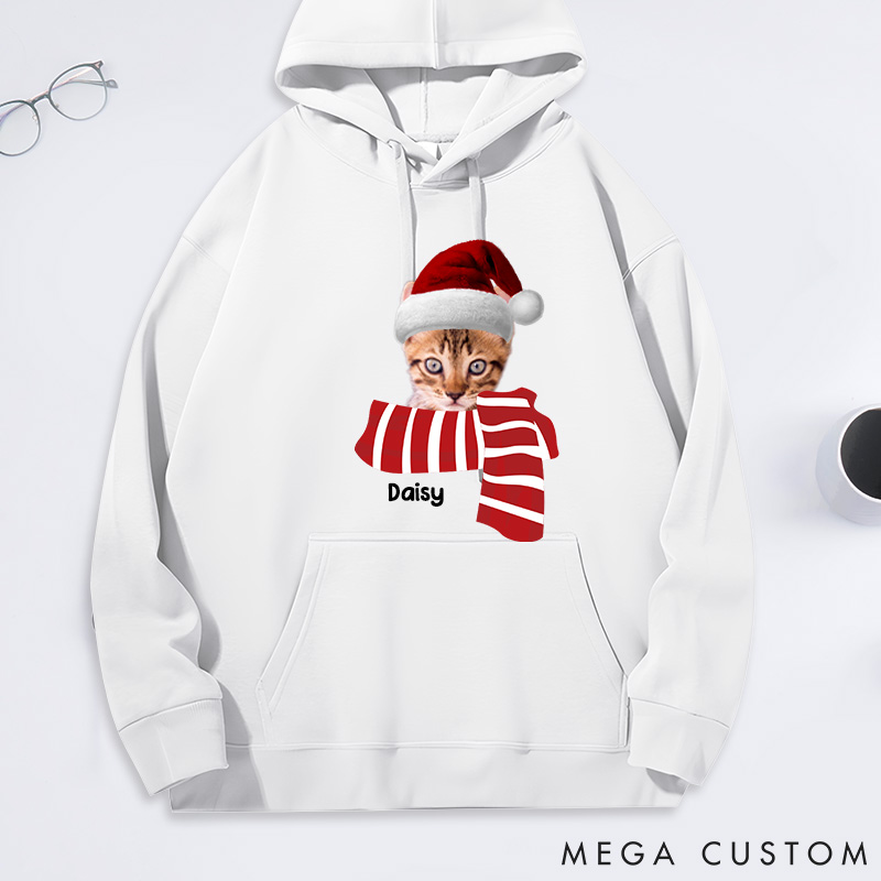 Personalized Pet Lover Custom Photo I Love My Pet Classic Hoodies