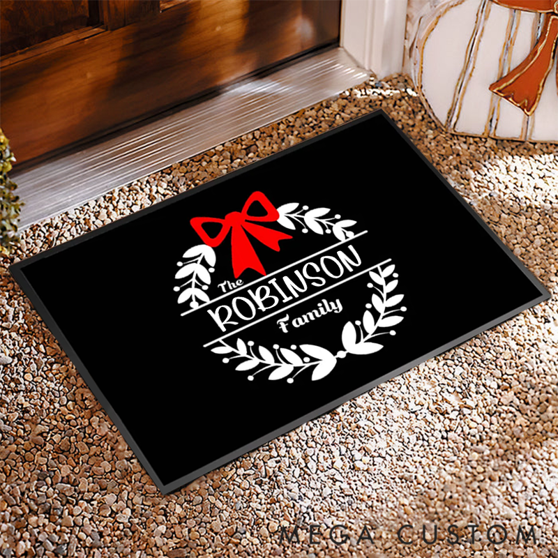 Personalized Charming Christmas for Creating a Warm Holiday Atmosphere Doormat