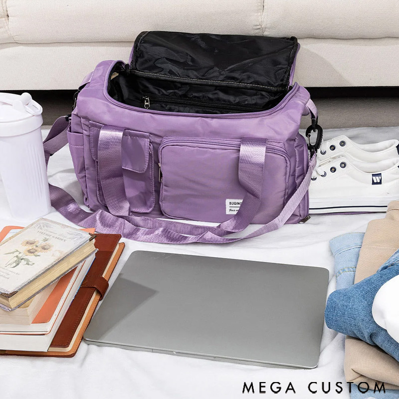 Personalized Waterproof Travel Bag Gift for Travel Enthusiasts with Custom Name