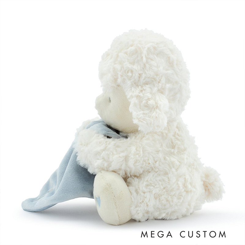 Personalized Jesus Loves me Little Lamb with Name Religious Gift Birthday Gift for Boys and Girls