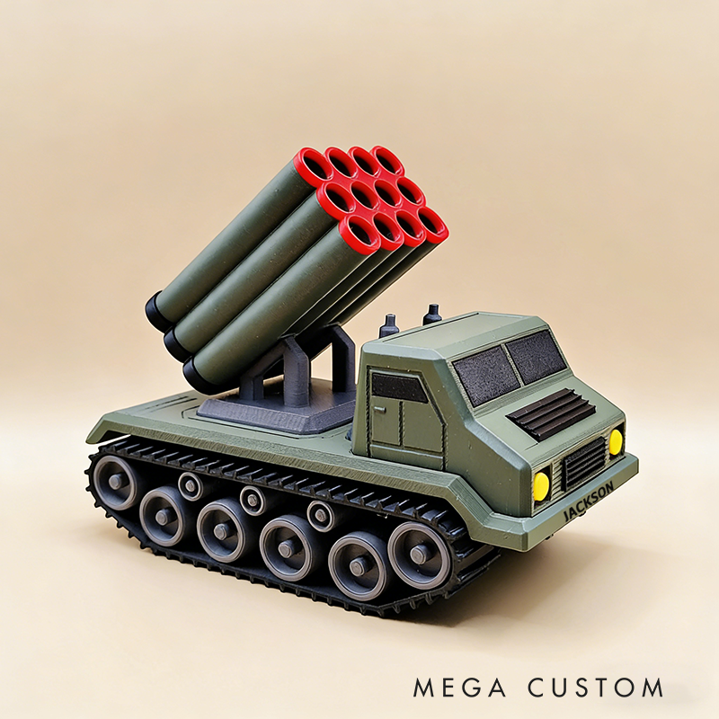 Personalized Military Tank Pen Holder Army Inspired Desk Organizer Model – Unique Gift for Office