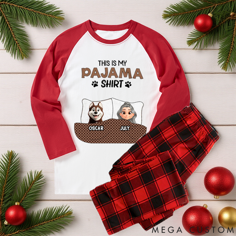 Personalized Dog Lover this is My Pawjama Family Matching