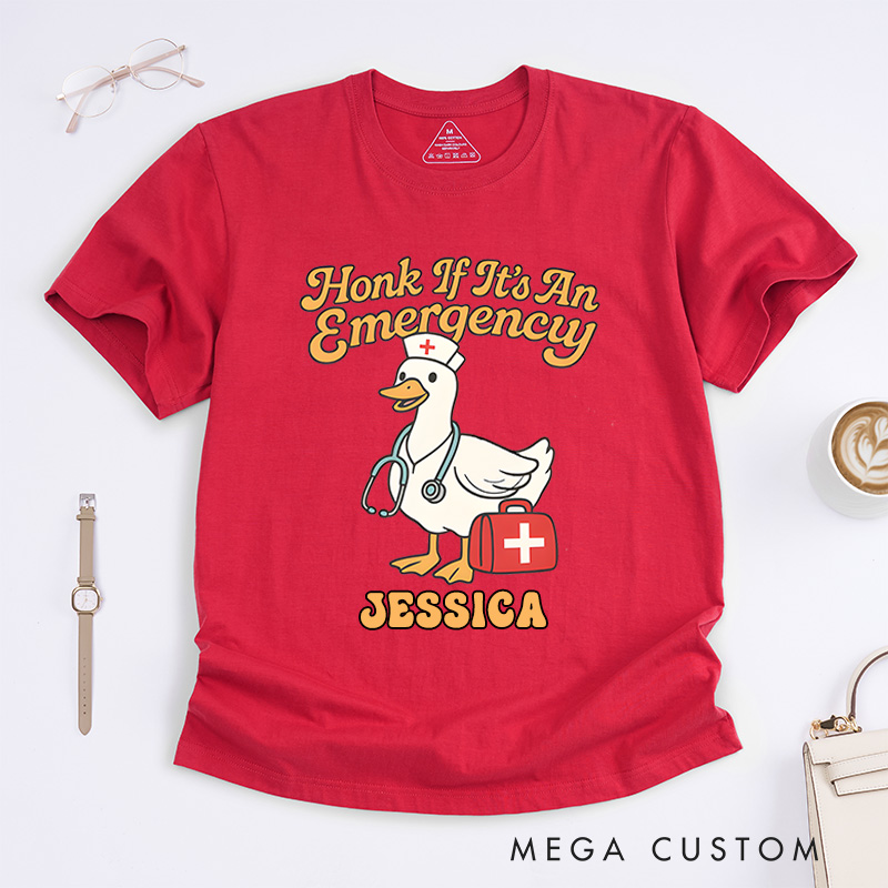 Personalized Nurse T-Shirts Hook If It's An Emergency Fashion Design T-Shirts