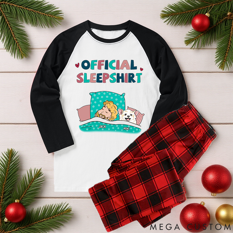 Personalized Dog Lover Dog Sleepshirt Family Matching