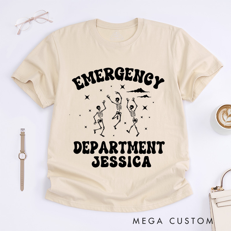 Personalized Nurse T-Shirts Emergency Department Celebration Fashion Design T-Shirts