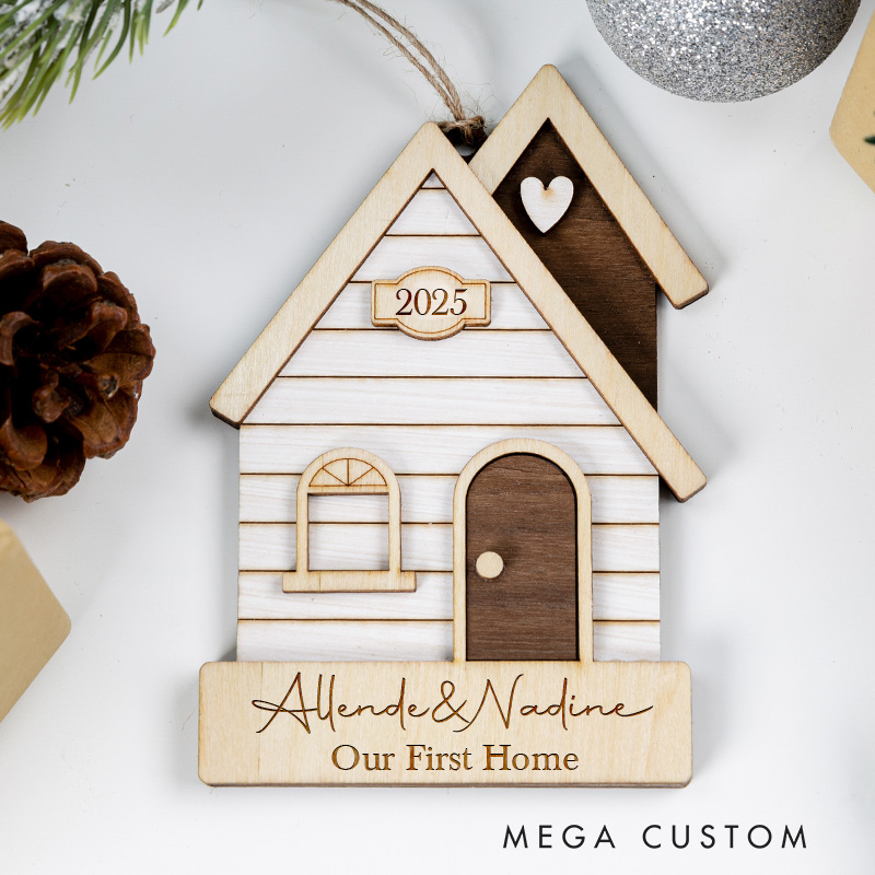 Personalized Our New Home Christmas Ornaments First Christmas in New Home Keepsake 2025