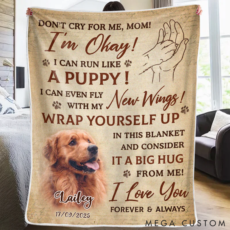 Personalized Pet Lover Forever Loyal Forever Loved Throw Blanket