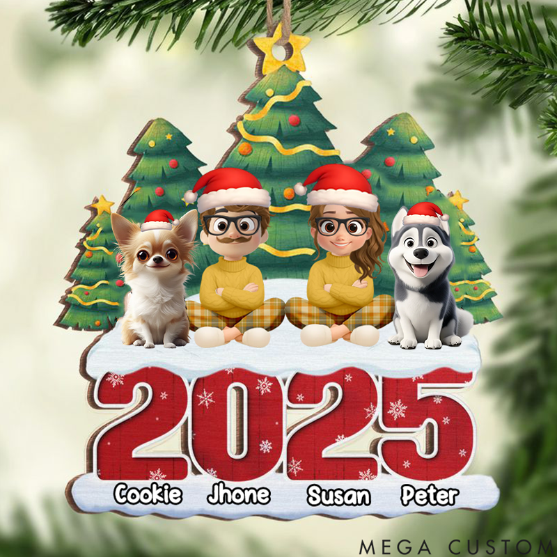 Personalized Dog Lover Christmas Adds to the Warmth of a Family Love  Christmas Ornament