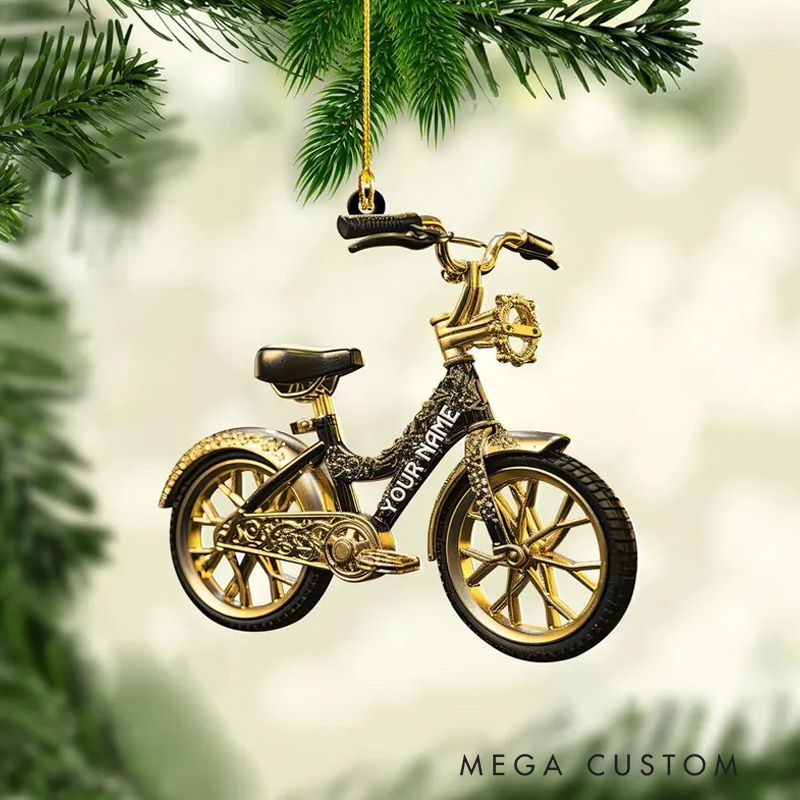 Personalized Bicycle Christmas Ornaments Christmas Gifts For Bicycle Rider Bike Xmas Ornament