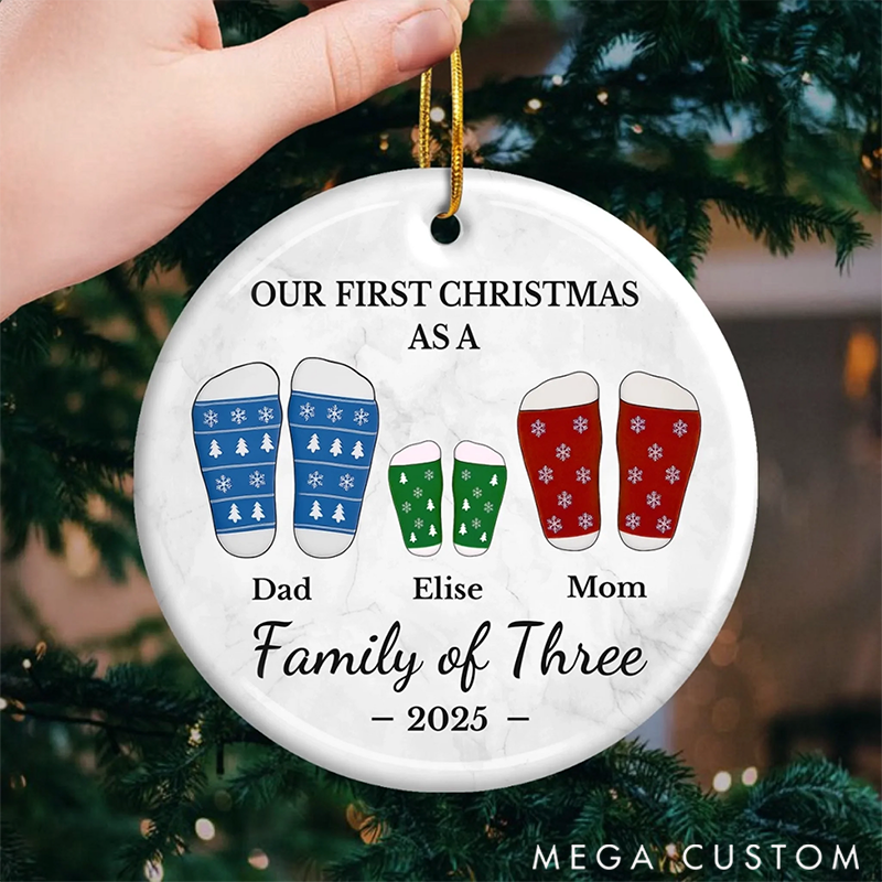 Personalized Family Christmas Ornaments Creating Lasting Memories of our First Christmas Together
