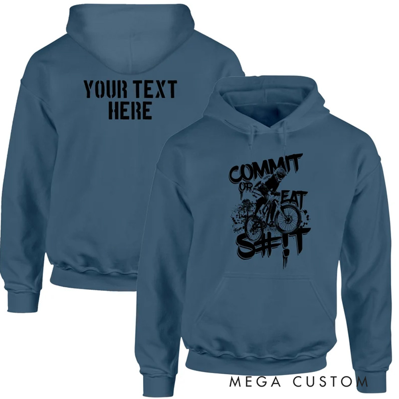 Personalized Mountain Biking Hoodie Customised Biker MTB Cycling Jersey Gifts Mountain Biker Hoodie