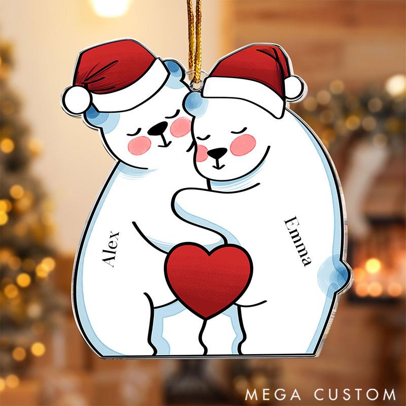 Personalized Family Christmas Ornaments Commemorating Our First Christmas as a Christmas Bear Family