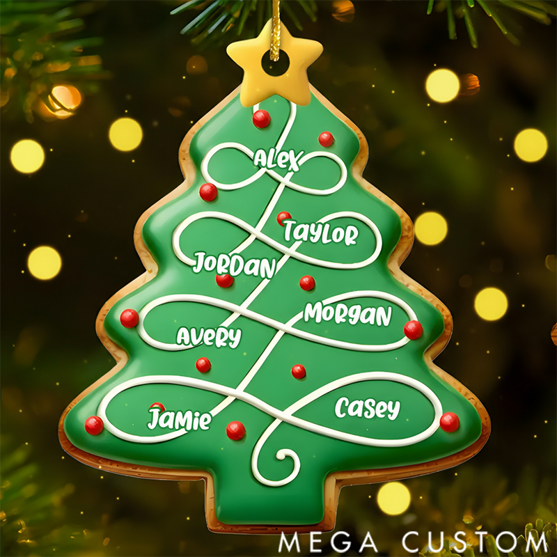 Personalized Christmas Ornament Birthday Gifts for Mom Dad Our Love is Evergreen