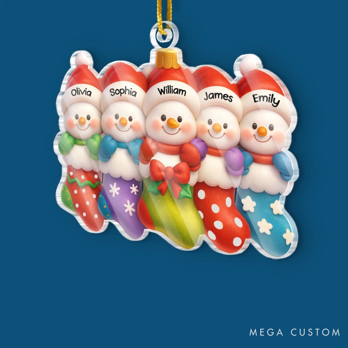 Personalized Acrylic Ornament Warm Hearts Make Christmas Bright  Family Reunion FestivalChristmas Ornament 