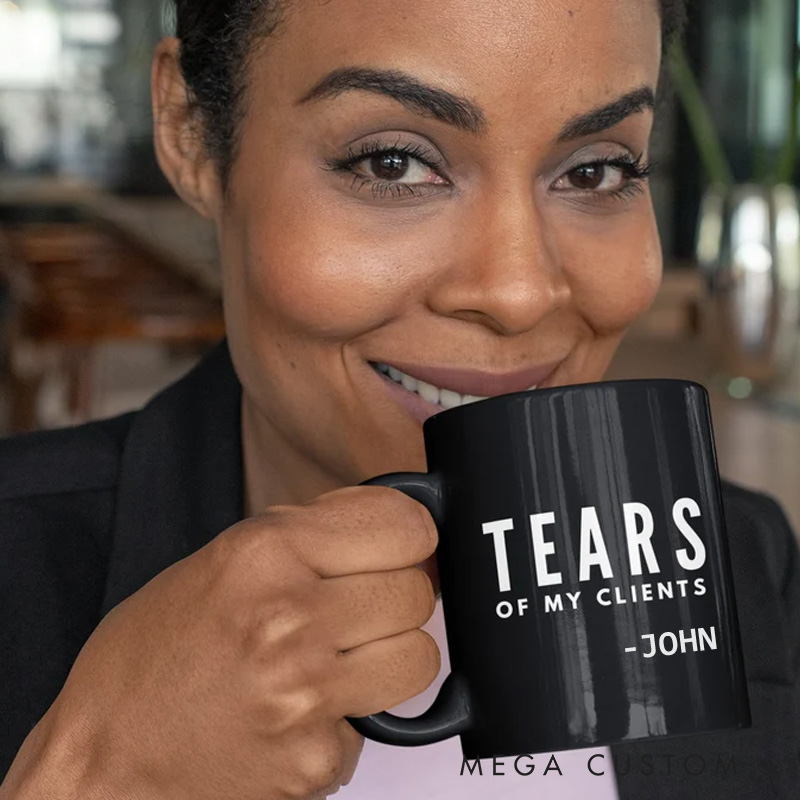 Personalized Funny Tears of My Clients Coffee Mug Athletic Trainer Gifts Personal Trainer Gifts, Gym Trainer for Personal Trainer Weight Lifters