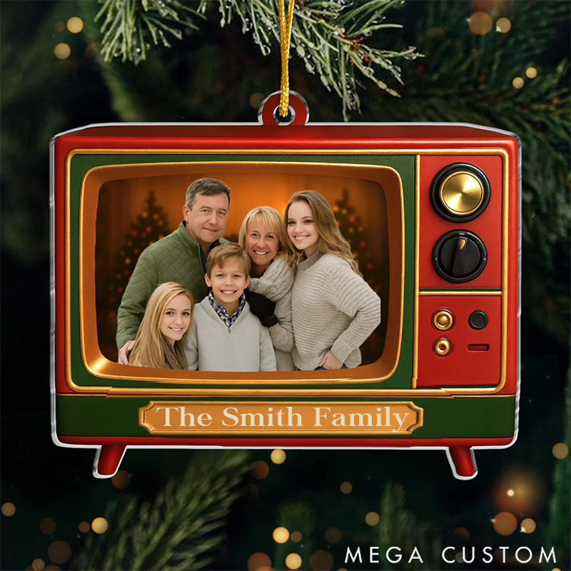 Personalized Christmas Ornament Custom Photo Acrylic Ornament Personalized Family Moments to Screen