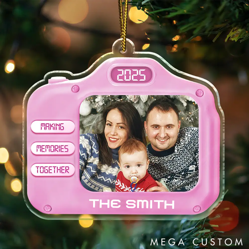 Personalized Christmas Ornament Custom Photo Family Christmas Making Memories Together